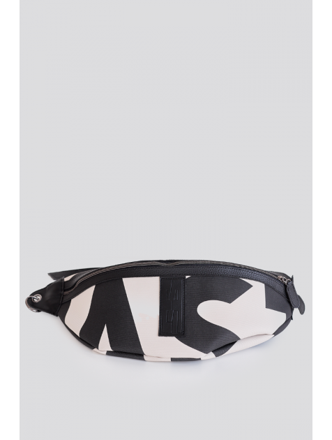 ELENA ATHANASIOU In The Name Body Bag EA Logo Ασπρόμαυρη τσάντα σώματος