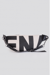 ELENA ATHANASIOU In The Name Body Bag EA Logo Ασπρόμαυρη τσάντα σώματος