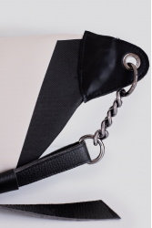 ELENA ATHANASIOU In The Name Body Bag EA Logo Ασπρόμαυρη τσάντα σώματος
