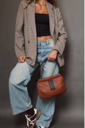 ELENA ATHANASIOU In The Name Shoulderbag Small Brown Καφέ τσάντα ώμου