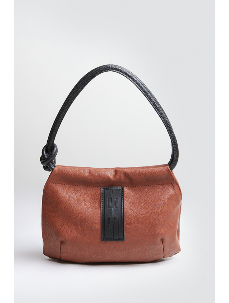 ELENA ATHANASIOU In The Name Shoulderbag Small Brown Καφέ τσάντα ώμου