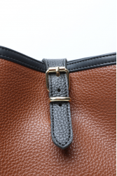 ELENA ATHANASIOU In the name pouch bag Tabac Ταμπά Τσάντα Πλάτης