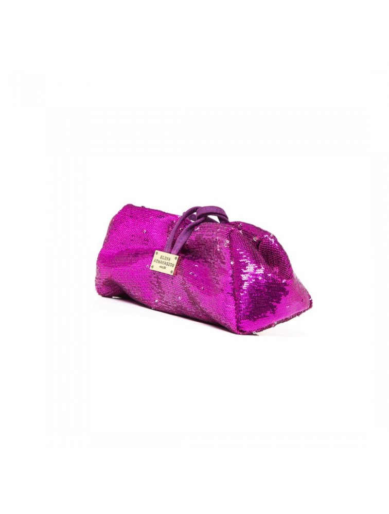 ELENA ATHANASIOU Large Sequin Fuchsia