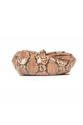 ELENA ATHANASIOU Large Snake Pattern Havana Καφέ Γυναικείο Τσαντάκι Χειρός