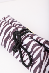 ELENA ATHANASIOU Lunchbag Animal Print Zebra White Γυναικεία τσάντα χειρός σε λευκό πριντ ζεβρας