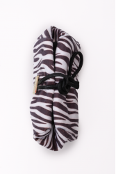 ELENA ATHANASIOU Lunchbag Animal Print Zebra White Γυναικεία τσάντα χειρός σε λευκό πριντ ζεβρας