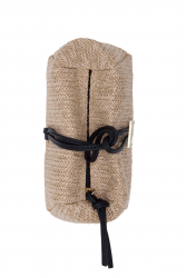 ELENA ATHANASIOU Lunchbag Vegan Straw Beige Μπεζ Ψάθινο Τσαντάκι Χειρός