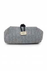 ELENA ATHANASIOU Lunchbag Vegan Straw Grey Γκρι Ψάθινο Τσαντάκι Χειρός