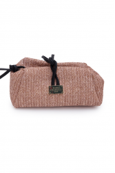 ELENA ATHANASIOU Lunchbag Vegan Straw Pink Ροζ Ψάθινο Τσαντάκι Χειρός