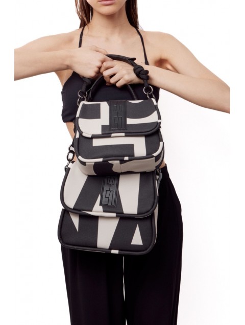 ELENA ATHANASIOU Messenger Combo Shoulder Bag S EA Logo 