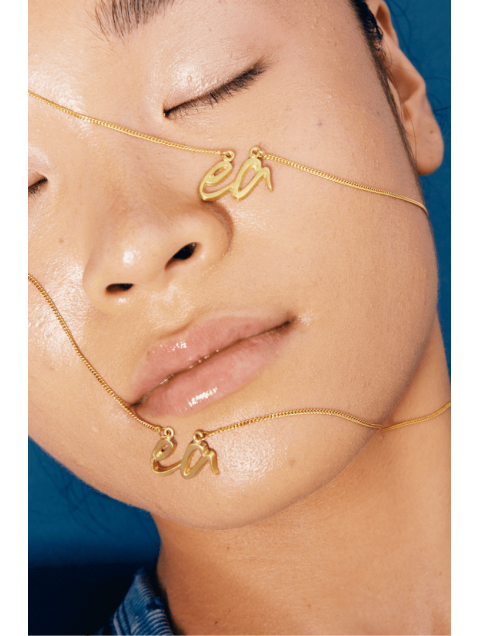ELENA ATHANASIOU Necklace Gold Matte Κολιέ από ασήμι 925 ELENA ATHANASIOU Necklace Gold Matte Κολιέ από ασήμι 925