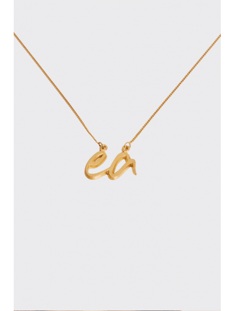 ELENA ATHANASIOU Necklace Gold Matte Κολιέ από ασήμι 925 ELENA ATHANASIOU Necklace Gold Matte Κολιέ από ασήμι 925