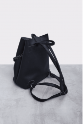 ELENA ATHANASIOU Retro Chain Backpack Black Μαύρη γυναικεία τσάντα πλάτης
