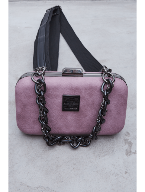 ELENA ATHANASIOU Retro Chain Box Λιλά ELENA ATHANASIOU Retro Chain Box Λιλά