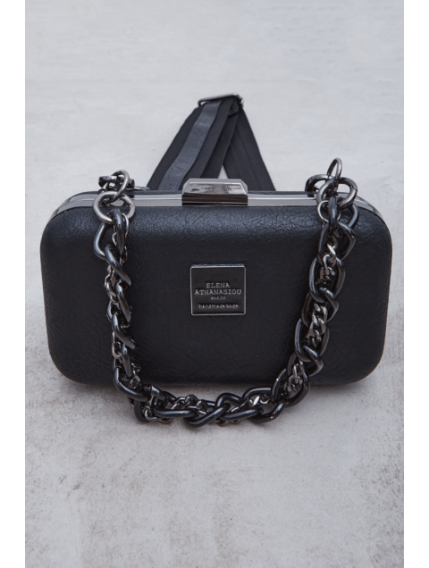ELENA ATHANASIOU Retro Chain Box Μαύρο ELENA ATHANASIOU Retro Chain Box Μαύρο