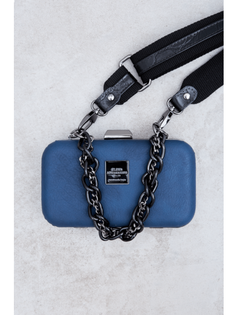 ELENA ATHANASIOU Retro Chain Box Μπλε ELENA ATHANASIOU Retro Chain Box Μπλε