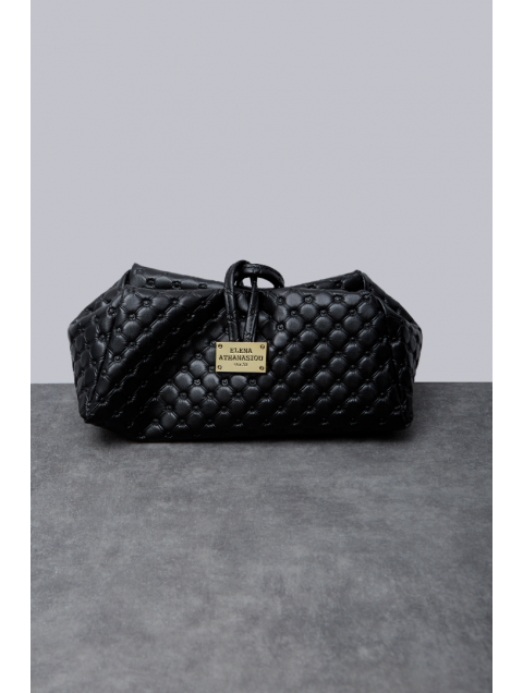 ELENA ATHANASIOU Retro Lunchbag Black Μαύρη τσάντα χειρός