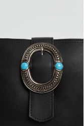 ELENA ATHANASIOU In The Island Clutch Bag Black