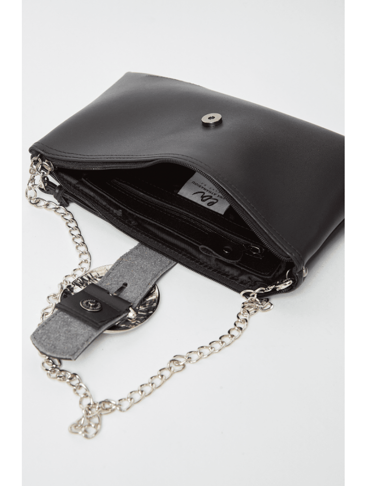 ELENA ATHANASIOU In The Island Clutch Bag Black