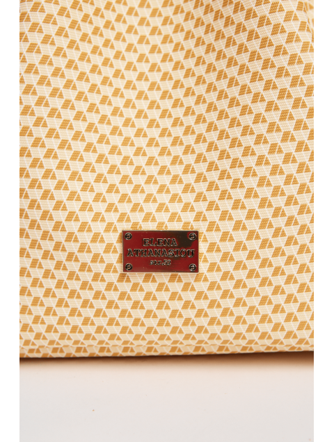 ELENA ATHANASIOU Cube Pouch Bag Yellow Κίτρινη τσάντα ώμου ELENA ATHANASIOU Cube Pouch Bag Yellow Κίτρινη τσάντα ώμου