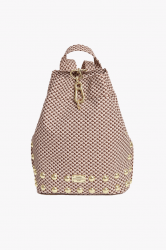 ELENA ATHANASIOU Cube Black N’ Metal Brown Καφέ backpack