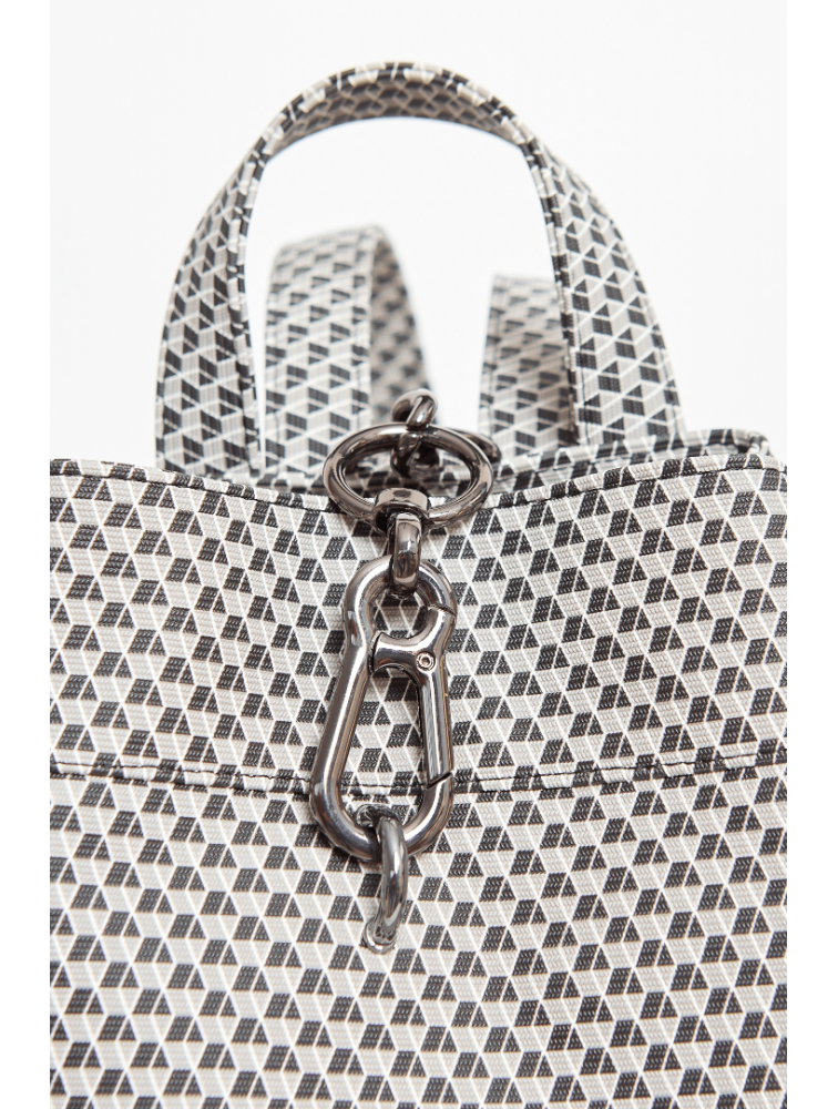 ELENA ATHANASIOU Cube Black N’ Metal Black Μαύρο backpack