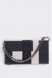 ELENA ATHANASIOU City Girl Clutch EA Logo Beige Μπεζ ΕΑ Λόγκο Τσαντάκι