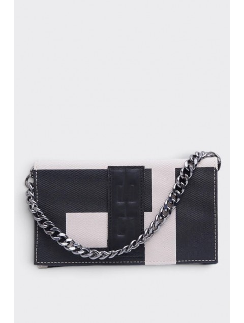 ELENA ATHANASIOU City Girl Clutch EA Logo Beige Μπεζ ΕΑ Λόγκο Τσαντάκι