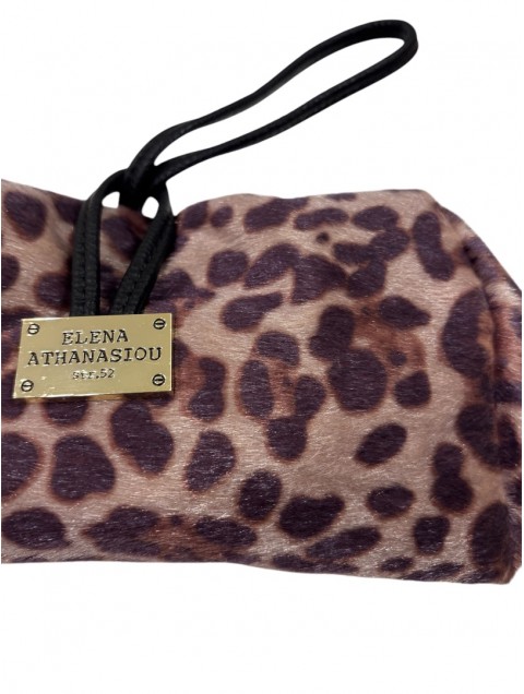 ELENA ATHANASIOU Lunchbag Animal Print Purple 