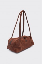 ELENA ATHANASIOU Planet Silhouette Bag Small Camel Κάμελ Σουέντ Τσάντα