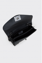 ELENA ATHANASIOU Streetline Clutch Croco Black