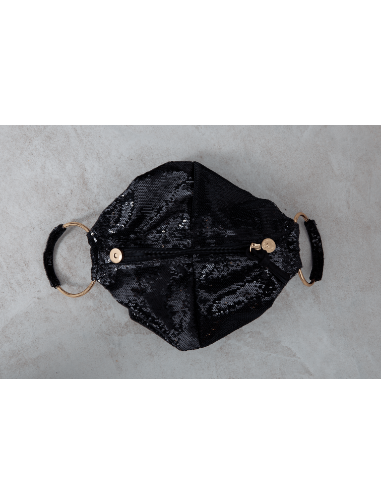 ELENA ATHANASIOU Rock Glam Bracelet Black Μαύρο τσαντάκι