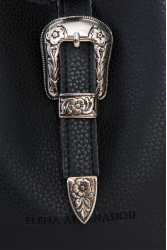 ELENA ATHANASIOU Belt Up Tiny Bag Black Μαύρο τσαντάκι