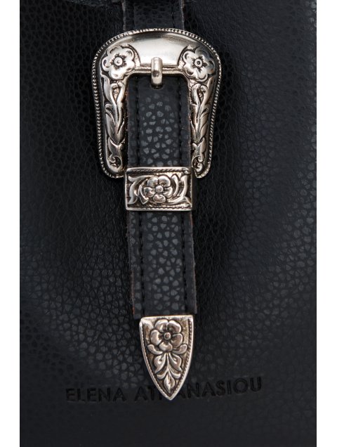 ELENA ATHANASIOU Belt Up Tiny Bag Black