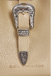ELENA ATHANASIOU Belt Up Tiny Bag Gold