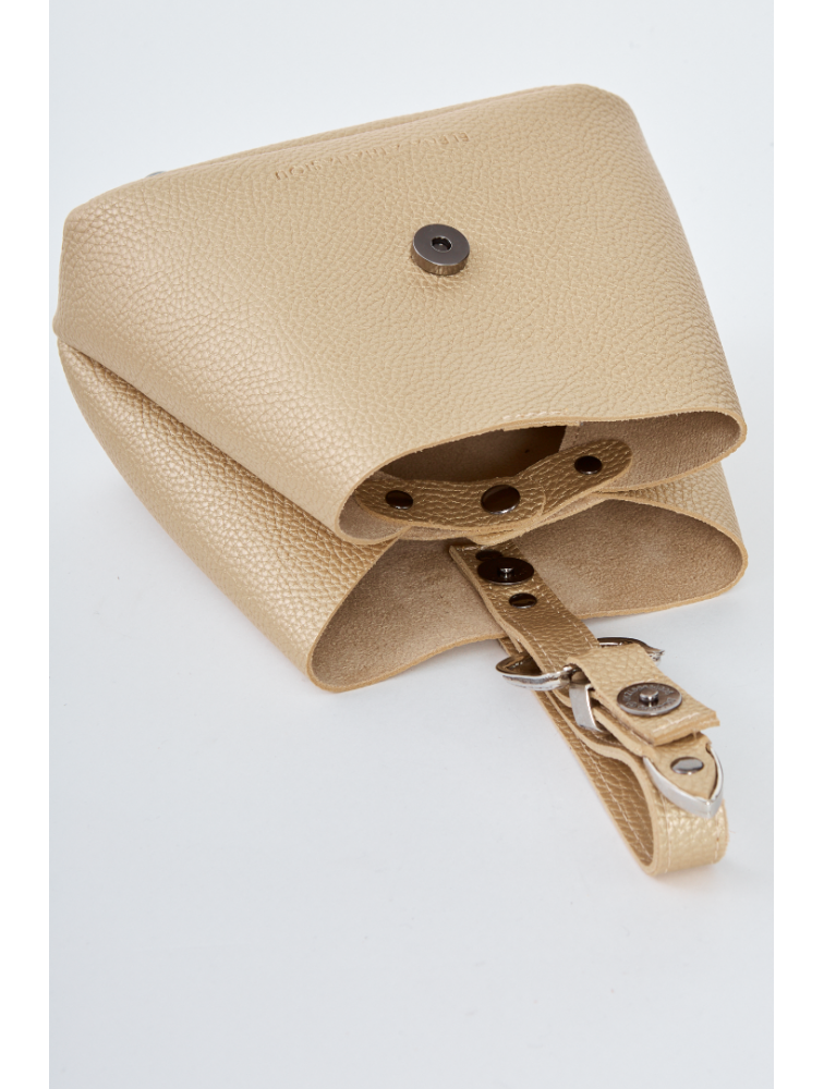 ELENA ATHANASIOU Belt Up Tiny Bag Gold