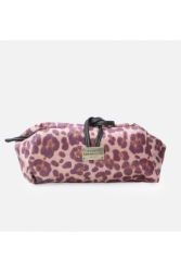 ELENA ATHANASIOU Lunchbag Animal Print Purple Λεοπάρ Μωβ γυναικείο τσαντάκι χειρός