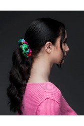 EMMANUELLE SILK Vivid scrunchy
