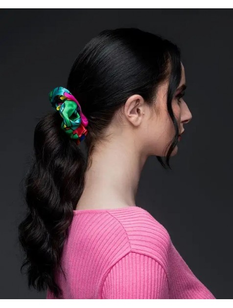 EMMANUELLE SILK Vivid scrunchy