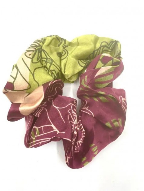 EMMANUELLE SILK Carousel horse scrunchy