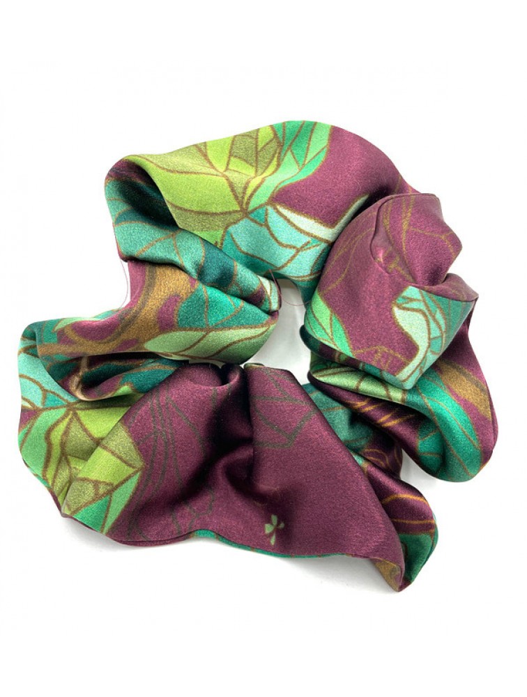 EMMANUELLE SILK Ficus Lyrata Scrunchy