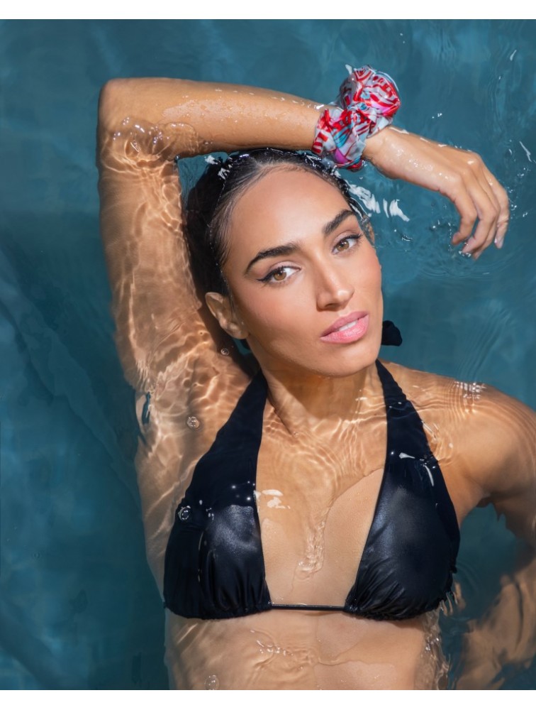 EMMANUELLE SILK Fish Scrunchy