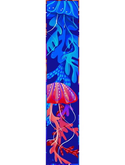 EMMANUELLE SILK Jellyfish Scrunchy