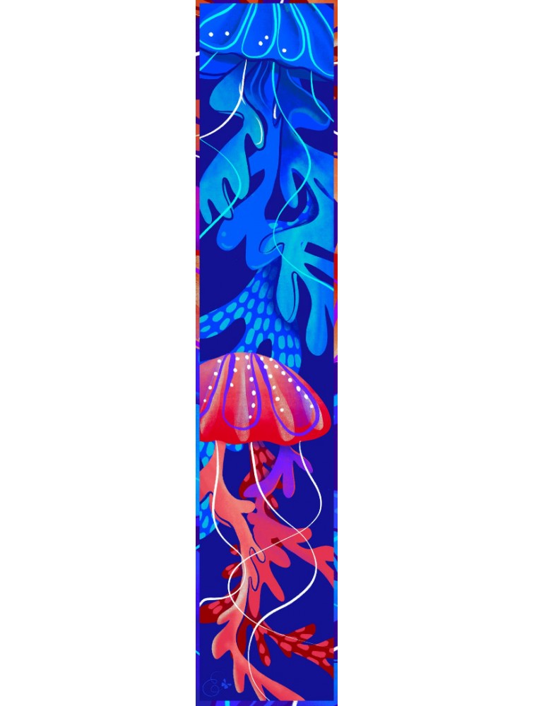 EMMANUELLE SILK Jellyfish Scrunchy