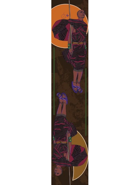EMMANUELLE SILK Maasai Scrunchy