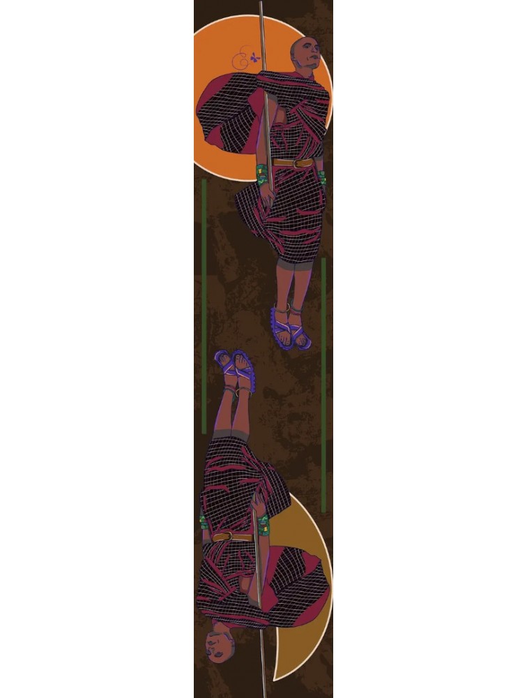 EMMANUELLE SILK Maasai Scrunchy