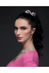 EMMANUELLE SILK Mint green scrunchy