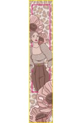 EMMANUELLE SILK Nude scrunchy