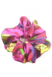 EMMANUELLE SILK Pink lemonade scrunchy