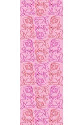 EMMANUELLE SILK Pink Ροζ Μαντήλα